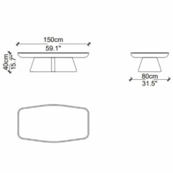 Casa Padrino Luxus Couchtisch mit Marmorplatte Dunkelbraun / Messing / Weiß-Braun 150 cm