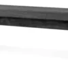 Casa Padrino Luxus Couchtisch Schwarz 240 x 35 x H. 41 cm - Riesiger Massivholz Wohnzimmertisch - Wohnzimmer Möbel - Hotel Möbel - Luxus Möbel - Luxus Einrichtung