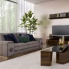 Casa Padrino Luxus Couchtisch Set Braun - 2 Rechteckige Wohnzimmertische - Luxus Wohnzimmer Möbel