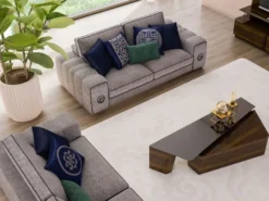 Casa Padrino Luxus Couchtisch Set Braun - 2 Rechteckige Wohnzimmertische - Luxus Wohnzimmer Möbel