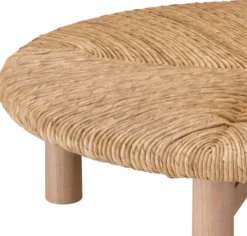 Casa Padrino Luxus Couchtisch Naturfarben Ø 100 x H. 30,5 cm - Runder Wohnzimmertisch - Wohnzimmer Möbel - Luxus Möbel - Luxus Einrichtung