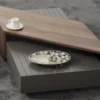 Casa Padrino Luxus Couchtisch Braun / Grau 130 x 80 x H. 32 cm - Rechteckiger Massivholz Wohnzimmertisch - Wohnzimmer Möbel - Luxus Möbel - Luxus Einrichtung