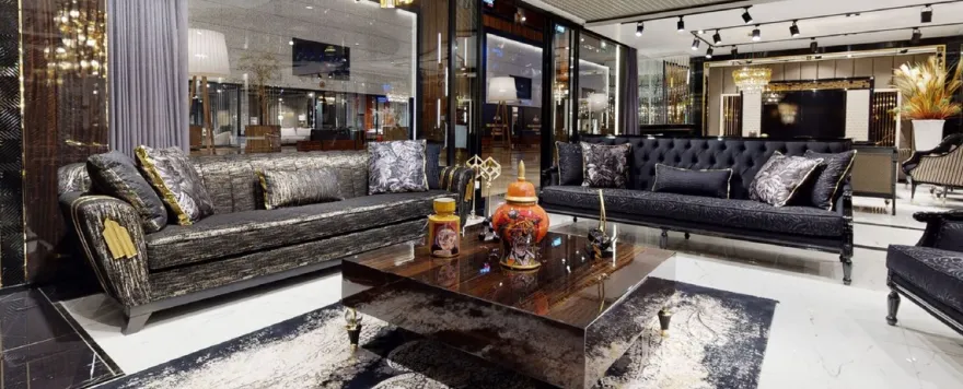 Casa Padrino Luxus Couchtisch Dunkelbraun / Schwarz / Gold 110 x 110 x H. 40 cm - Quadratischer Wohnzimmertisch - Wohnzimmer Möbel - Massivholz Möbel - Luxus Möbel - Luxus Einrichtung