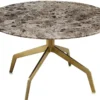 Casa Padrino Luxus Couchtisch Gold Ø 70 x H. 40 cm - Luxus Wohnzimmermöbel
