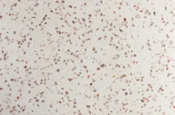 Casa Padrino Luxus Couchtisch Weiß Ø 80 x H. 40 cm - Runder Terrazzo Naturstein Wohnzimmertisch - Wohnzimmer Möbel - Naturstein Möbel - Luxus Möbel - Luxus Einrichtung