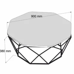 Casa Padrino Luxus Couchtisch Schwarz / Silber 90 cm - Hotel & Wohnzimmer Möbel