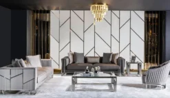 Casa Padrino Luxus Couchtisch Silber 120 x 80 x H. 45 cm - Rechteckiger Wohnzimmertisch mit Glasplatte - Luxus Wohnzimmer Möbel - Luxus Hotel Möbel