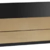 Casa Padrino Luxus Couchtisch Messingfarben / Anthrazitgrau / Schwarz 124 x 135 x H. 32 cm - Moderner Wohnzimmertisch - Wohnzimmer Möbel - Luxus Qualität