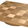 Casa Padrino Luxus Couchtisch Messing 134 x 134 x H. 30 cm - Quadratischer Edelstahl Wohnzimmertisch - Wohnzimmer Möbel - Edelstahl Möbel - Luxus Möbel - Luxus Einrichtung