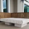 Casa Padrino Luxus Couchtisch Weiß 110 x 70 x H. 35 cm - Moderner Marmor Wohnzimmertisch - Luxus Marmor Wohnzimmer Möbel