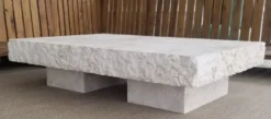 Casa Padrino Luxus Couchtisch Weiß 110 x 70 x H. 35 cm - Moderner Marmor Wohnzimmertisch - Luxus Marmor Wohnzimmer Möbel