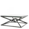 Casa Padrino Luxus Couchtisch aus Edelstahl in Bronze Finish 100 x 100 x H. 45 cm - Quadratischer Wohnzimmertisch