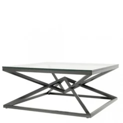 Casa Padrino Luxus Couchtisch aus Edelstahl in Bronze Finish 100 x 100 x H. 45 cm - Quadratischer Wohnzimmertisch