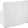 Casa Padrino Luxus Couch Weiß / Schwarz 109 x 95 x H. 83,5 cm - Gebogenes & Erweiterbares Luxus Wohnzimmer Sofa