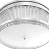Casa Padrino Luxus Deckenleuchte Silber Ø 40,5 x H. 18,5 cm - Runde Deckenlampe