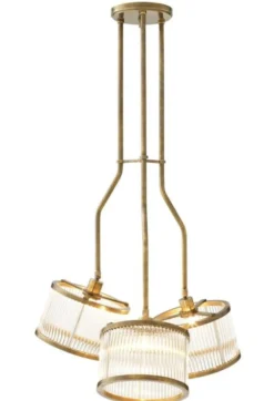 Casa Padrino Luxus Deckenleuchte Durchmesser 70 x H. 119 cm - Möbel Lüster Leuchter Deckenlampe