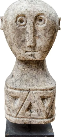 Casa Padrino Luxus Deko Antik Stil Naturstein Statuen 5er Set - Stein Skulpturen - Stein Figuren - Deko Accessoires - Schreibtisch Deko - Wohnzimmer Deko - Luxus Möbel