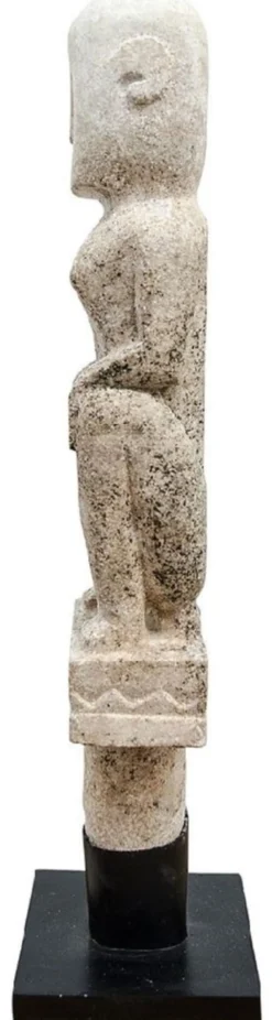Casa Padrino Luxus Deko Antik Stil Naturstein Statuen Set - Stein Skulpturen - Stein Figuren - Wohnzimmer Deko - Büro Deko - Deko Accessoires - Luxus Möbel