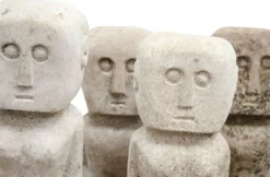 Casa Padrino Luxus Deko Antik Stil Naturstein Statuen Set - Stein Skulpturen - Stein Figuren - Wohnzimmer Deko - Büro Deko - Deko Accessoires - Luxus Möbel