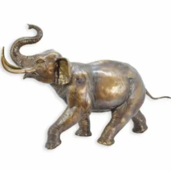 Casa Padrino Luxus Deko Bronze Skulptur Elefant 88 cm - Bronze Figur - Bronze Tierfigur - Deko Accessoires
