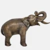Casa Padrino Luxus Deko Bronze Skulptur Elefant 36 cm - Bronze Figur - Bronze Tierfigur - Deko Accessoires