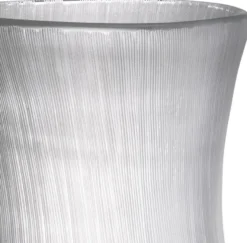 Casa Padrino Luxus Deko Glas Vase Ø 18 x H. 37,5 cm - Elegante mundgeblasene Blumenvase - Deko Accessoires