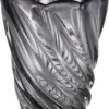 Casa Padrino Luxus Deko Glas Vase Grau Ø 20,5 x H. 29 cm - Mundgeblasene Blumenvase - Luxus Deko Accessoires