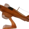 Casa Padrino Luxus Deko Jagdflugzeug Hawker Hurricane Braun / Schwarz 44 x 35 x H. 20 cm - Holz Flugzeug mit Ständer - Propellerflugzeug - Modellflugzeug - Schreibtisch Deko - Deko Accessoires