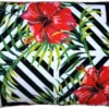 Casa Padrino Luxus Deko Kissen Pittsburgh Flowers Mehrfarbig 35 x 55 cm - Feinster Samtstoff - Wohnzimmer Kissen