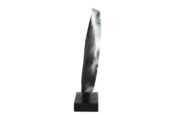 Casa Padrino Luxus Deko Objekt 31,5 x 8 x H. 34 cm - Moderne Skulptur MCM Loop aus Kunstharz und MDF - Luxus Deko Accessoires