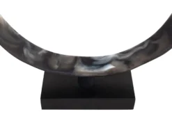 Casa Padrino Luxus Deko Objekt 31,5 x 8 x H. 34 cm - Moderne Skulptur MCM Loop aus Kunstharz und MDF - Luxus Deko Accessoires