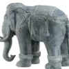 Casa Padrino Luxus Dekoration Aluminium Elefant 90 x 35 x H. 67 cm - Limited Edition