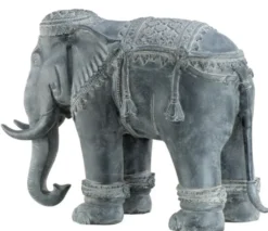 Casa Padrino Luxus Dekoration Aluminium Elefant 90 x 35 x H. 67 cm - Limited Edition