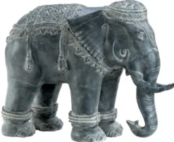 Casa Padrino Luxus Dekoration Aluminium Elefant 90 x 35 x H. 67 cm - Limited Edition