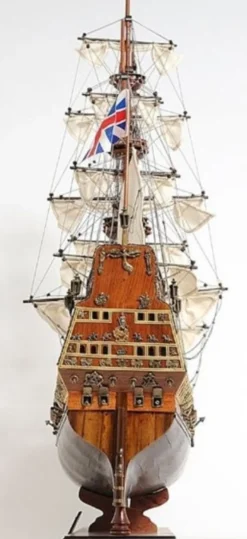 Casa Padrino Luxus Deko Schiff Sovereign of the Seas Braun / Mehrfarbig 88,9 x 29 x H. 94 cm - Handgefertigtes Holz Segelschiff Modell