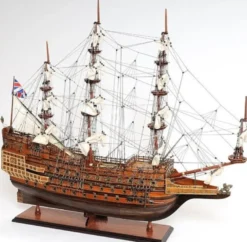Casa Padrino Luxus Deko Schiff Sovereign of the Seas Braun / Mehrfarbig 88,9 x 29 x H. 94 cm - Handgefertigtes Holz Segelschiff Modell