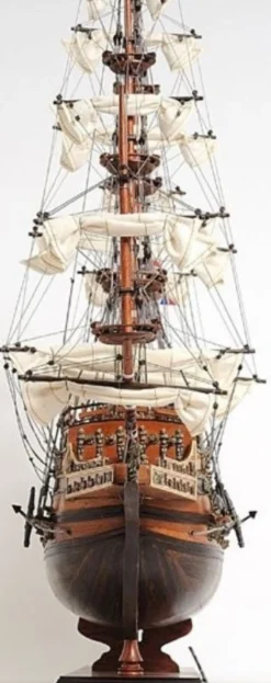 Casa Padrino Luxus Deko Schiff Sovereign of the Seas Braun / Mehrfarbig 88,9 x 29 x H. 94 cm - Handgefertigtes Holz Segelschiff Modell