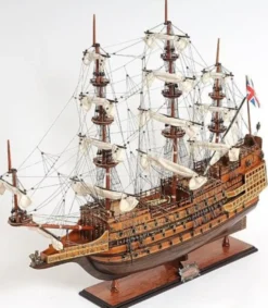 Casa Padrino Luxus Deko Schiff Sovereign of the Seas Braun / Mehrfarbig 88,9 x 29 x H. 94 cm - Handgefertigtes Holz Segelschiff Modell