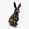 Casa Padrino Luxus Deko Skulptur Hase Kaninchen Trash H. 220 cm - Riesige Gartenskulptur - Lebensgroße Skulptur - XXL Deko Skulptur - XXL Deko Figur