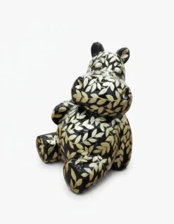 Casa Padrino Luxus Deko Skulptur Nilpferd Sitzend Hindi H. 95 cm - Deko Skulptur - Deko Figur - Tierfigur - Gartendeko