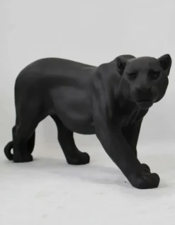 Casa Padrino Luxus Deko Skulptur Raubkatze Panther H. 72 cm - Deko Skulptur - Deko Figur - Tierfigur - Gartendeko