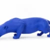 Casa Padrino Luxus Deko Skulptur Raubkatze Panther Oder Leopard Blau YK H. 40 cm - Deko Skulptur - Deko Figur - Tierfigur - Gartendeko