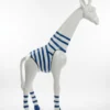 Casa Padrino Luxus Deko Skulptur Giraffe Marin H. 50 cm - Deko Skulptur - Deko Figur - Tierfigur - Gartendeko