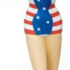 Casa Padrino Luxus Deko Skulptur USA Frau H. 200 cm - Lebensgroße Deko Figur - Große Deko Figur - XXL Deko Skulptur - XXL Deko Figur - Wohnzimmer Deko - Garten Deko - Luxus Deko XXL Figuren