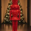 Casa Padrino Luxus Deko Skulptur Weihnachtsfigur Design Nussknacker H. 200 cm - Riesige Gartenskulptur - Lebensgroße Skulptur - XXL Deko Skulptur - XXL Deko Figur