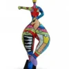 Casa Padrino Luxus Deko Skulptur Statue Überschwängliche Frau Urban H. 85 cm - Deko Skulptur - Deko Figur - Tierfigur - Gartendeko