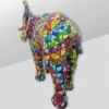 Casa Padrino Luxus Deko Skulptur Elefant H. 160 cm - Riesige Gartenskulptur - Lebensgroße Skulptur - XXL Deko Skulptur - XXL Deko Figur