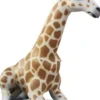 Casa Padrino Luxus Deko Skulptur Giraffe Weiß / Braun / Schwarz H. 80 cm - Große Deko Figur - XXL Deko Skulptur - XXL Deko Figur - XXL Tierfigur - Wohnzimmer Deko - Garten Deko - Deko XXL Figuren