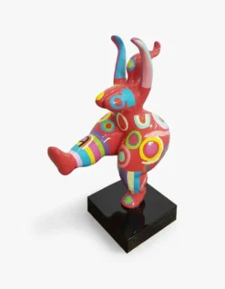 Casa Padrino Luxus Deko Skulptur Statue Tanzerin Frau POP Motiv H. 85 cm - Deko Skulptur - Deko Figur - Tierfigur - Gartendeko