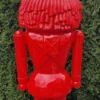 Casa Padrino Luxus Deko Skulptur Nussknacker Rot H. 180 cm - Weihnachts Deko Figur - XXL Deko Skulptur - XXL Deko Figur - XXL Weihnachts Skulptur - Weihnachts Deko Accessoires